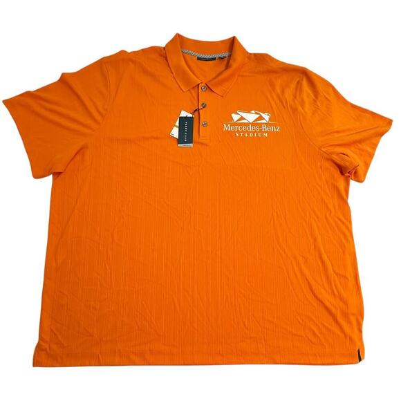 NWT Perry Ellis Performance Polo x Mercedes-Benz Stadium Security Orange 4X - Picture 2 of 10